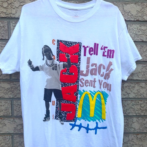 Travis Scott x McDonalds Jack Smile T-Shirt - Picture 2 of 3